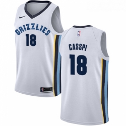 Womens Nike Memphis Grizzlies 18 Omri Casspi Swingman White NBA Jersey Association Edition 
