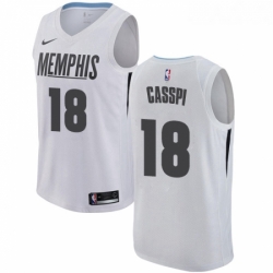 Womens Nike Memphis Grizzlies 18 Omri Casspi Swingman White NBA Jersey City Edition 