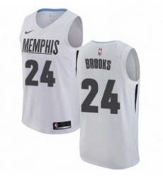 Womens Nike Memphis Grizzlies 24 Dillon Brooks Swingman White NBA Jersey City Edition 