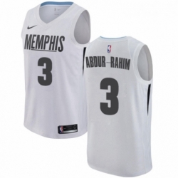 Womens Nike Memphis Grizzlies 3 Shareef Abdur Rahim Swingman White NBA Jersey City Edition