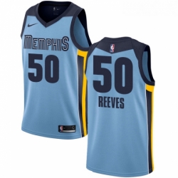Womens Nike Memphis Grizzlies 50 Bryant Reeves Authentic Light Blue NBA Jersey Statement Edition