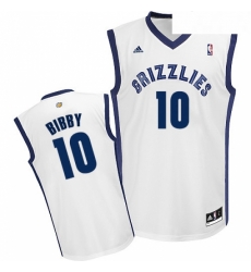 Youth Adidas Memphis Grizzlies 10 Mike Bibby Swingman White Home NBA Jersey 