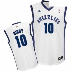 Youth Adidas Memphis Grizzlies 10 Mike Bibby Swingman White Home NBA Jersey 