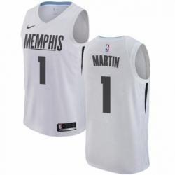 Youth Nike Memphis Grizzlies 1 Jarell Martin Swingman White NBA Jersey City Edition 