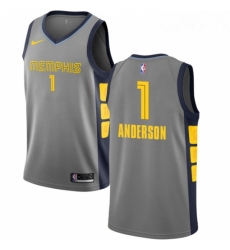 Youth Nike Memphis Grizzlies 1 Kyle Anderson Swingman Gray NBA Jersey City Edition 