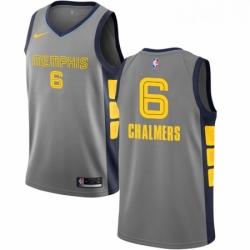 Youth Nike Memphis Grizzlies 6 Mario Chalmers Swingman Gray NBA Jersey City Edition 