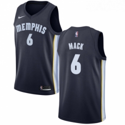 Youth Nike Memphis Grizzlies 6 Shelvin Mack Swingman Navy Blue NBA Jersey Icon Edition 