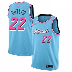 Heat 22 Jimmy Butler Blue Basketball Swingman City Edition 2019 20 Jersey