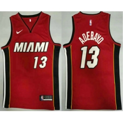 Men Miami Heat 13 Bam Adebayo Red 2020 Nike Swingman Stitched NBA Jersey