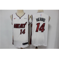 Men Miami Heat 14 Tyler Herro White Nike Swingman Jersey
