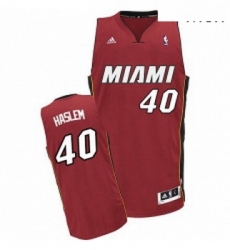 Mens Adidas Miami Heat 40 Udonis Haslem Swingman Red Alternate NBA Jersey