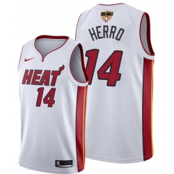 Men's Miami Heat #14 Tyler Herro White 2020 Finals Bound Association Edition Stitched NBA Jersey