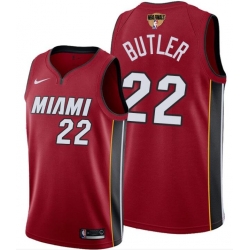 Men's Miami Heat #22 Jimmy Butler Red 2020 Finals Bound Association Edition Stitched NBA Jersey