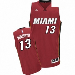 Mens Nike Miami Heat 13 Edrice Adebayo Swingman Red NBA Jersey Statement Edition 