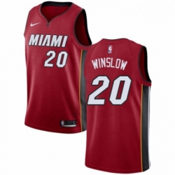 Mens Nike Miami Heat 20 Justise Winslow Swingman Red NBA Jersey Statement Edition