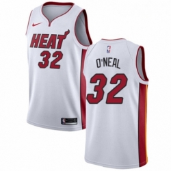 Mens Nike Miami Heat 32 Shaquille ONeal Swingman NBA Jersey Association Edition