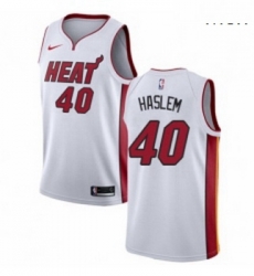 Mens Nike Miami Heat 40 Udonis Haslem Swingman NBA Jersey Association Edition