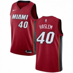 Mens Nike Miami Heat 40 Udonis Haslem Swingman Red NBA Jersey Statement Edition