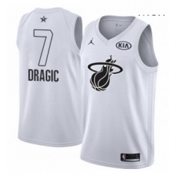 Mens Nike Miami Heat 7 Goran Dragic Swingman White 2018 All Star Game NBA Jersey
