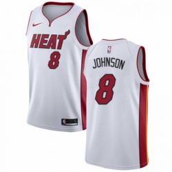 Mens Nike Miami Heat 8 Tyler Johnson Swingman NBA Jersey Association Edition 