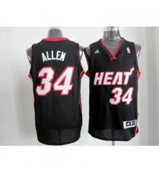 Revolution 30 Heat 34 Ray Allen Black Stitched NBA Jersey