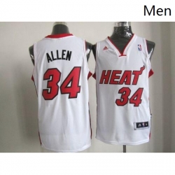 Revolution 30 Heat 34 Ray Allen White Stitched NBA Jersey