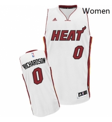 Womens Adidas Miami Heat 0 Josh Richardson Swingman White Home NBA Jersey