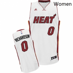 Womens Adidas Miami Heat 0 Josh Richardson Swingman White Home NBA Jersey