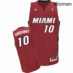 Womens Adidas Miami Heat 10 Tim Hardaway Swingman Red Alternate NBA Jersey
