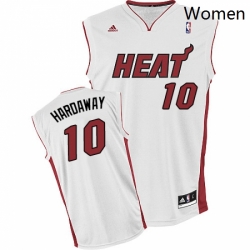 Womens Adidas Miami Heat 10 Tim Hardaway Swingman White Home NBA Jersey
