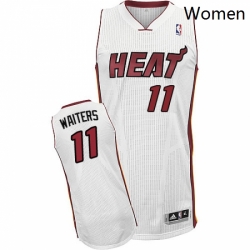 Womens Adidas Miami Heat 11 Dion Waiters Authentic White Home NBA Jersey