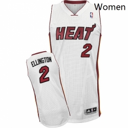 Womens Adidas Miami Heat 2 Wayne Ellington Authentic White Home NBA Jersey