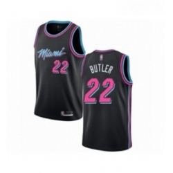 Womens Miami Heat 22 Jimmy Butler Swingman Black Basketball Jersey City Edition 
