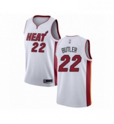 Womens Miami Heat 22 Jimmy Butler Swingman White Basketball Jersey Association Edition 