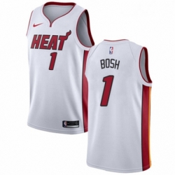 Womens Nike Miami Heat 1 Chris Bosh Authentic NBA Jersey Association Edition
