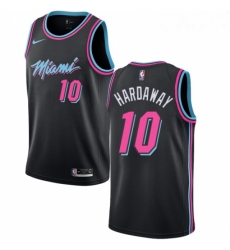 Womens Nike Miami Heat 10 Tim Hardaway Swingman Black NBA Jersey City Edition
