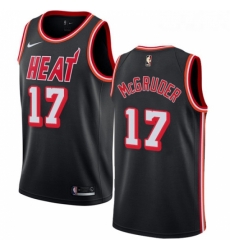 Womens Nike Miami Heat 17 Rodney McGruder Swingman Black Fashion Hardwood Classics NBA Jersey 