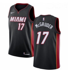 Womens Nike Miami Heat 17 Rodney McGruder Swingman Black NBA Jersey Icon Edition 