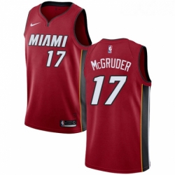 Womens Nike Miami Heat 17 Rodney McGruder Swingman Red NBA Jersey Statement Edition 