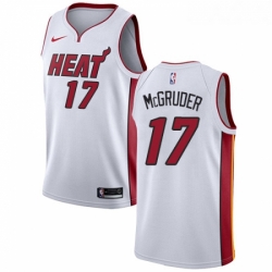 Womens Nike Miami Heat 17 Rodney McGruder Swingman White NBA Jersey Association Edition 