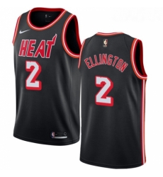 Womens Nike Miami Heat 2 Wayne Ellington Swingman Black Black Fashion Hardwood Classics NBA Jersey