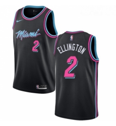 Womens Nike Miami Heat 2 Wayne Ellington Swingman Black NBA Jersey City Edition