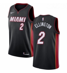 Womens Nike Miami Heat 2 Wayne Ellington Swingman Black Road NBA Jersey Icon Edition