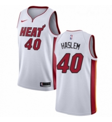 Womens Nike Miami Heat 40 Udonis Haslem Swingman NBA Jersey Association Edition