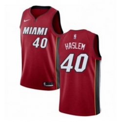 Womens Nike Miami Heat 40 Udonis Haslem Swingman Red NBA Jersey Statement Edition