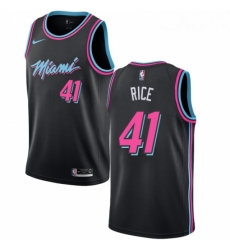 Womens Nike Miami Heat 41 Glen Rice Swingman Black NBA Jersey City Edition