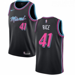 Womens Nike Miami Heat 41 Glen Rice Swingman Black NBA Jersey City Edition