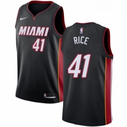 Womens Nike Miami Heat 41 Glen Rice Swingman Black Road NBA Jersey Icon Edition