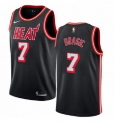 Womens Nike Miami Heat 7 Goran Dragic Authentic Black Black Fashion Hardwood Classics NBA Jersey