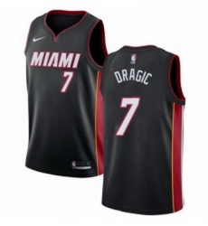 Womens Nike Miami Heat 7 Goran Dragic Swingman Black Road NBA Jersey Icon Edition
